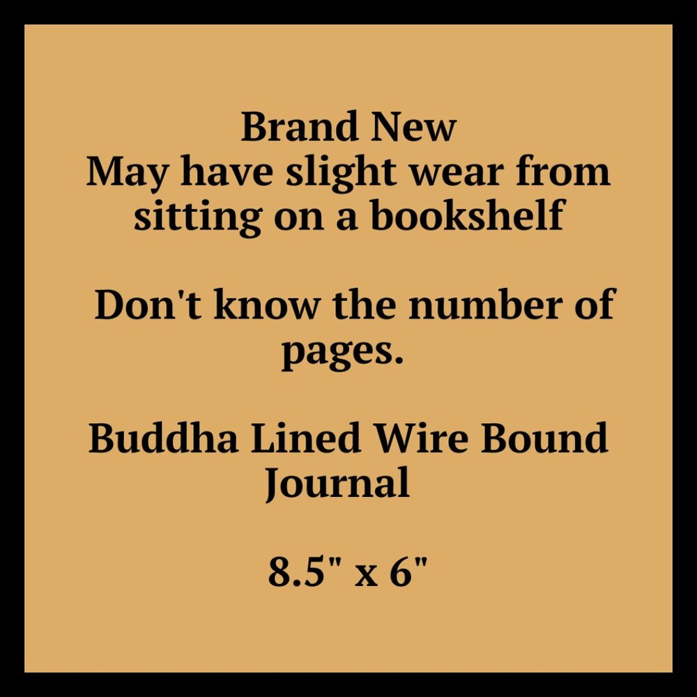 ❤️Buddha Lined Journal - Piccadilly Wire-O Journal - Picture 8 of 8